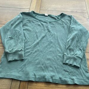 Women’s Kate Quinn sage green 3/4 sleeve raglan t-shirt size Sm